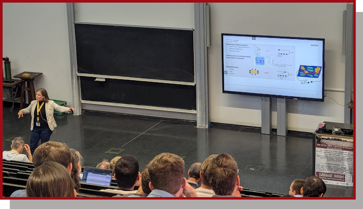 U. Wurstbauer during her vivid presentation.